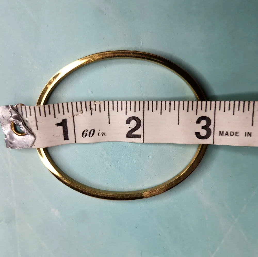 Woman 18k Gold Plated Stainless Steel Roman Numeral Bracelet Bangle Cuff - Picture 5 of 9